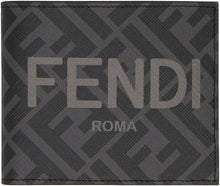 Load image into Gallery viewer, Logo print flap-over wallet
