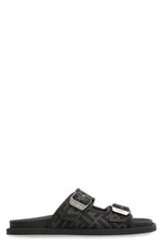 Load image into Gallery viewer, Fendi Feel leather and fabric slides

