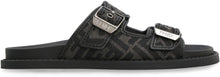 Load image into Gallery viewer, Fendi Feel leather and fabric slides
