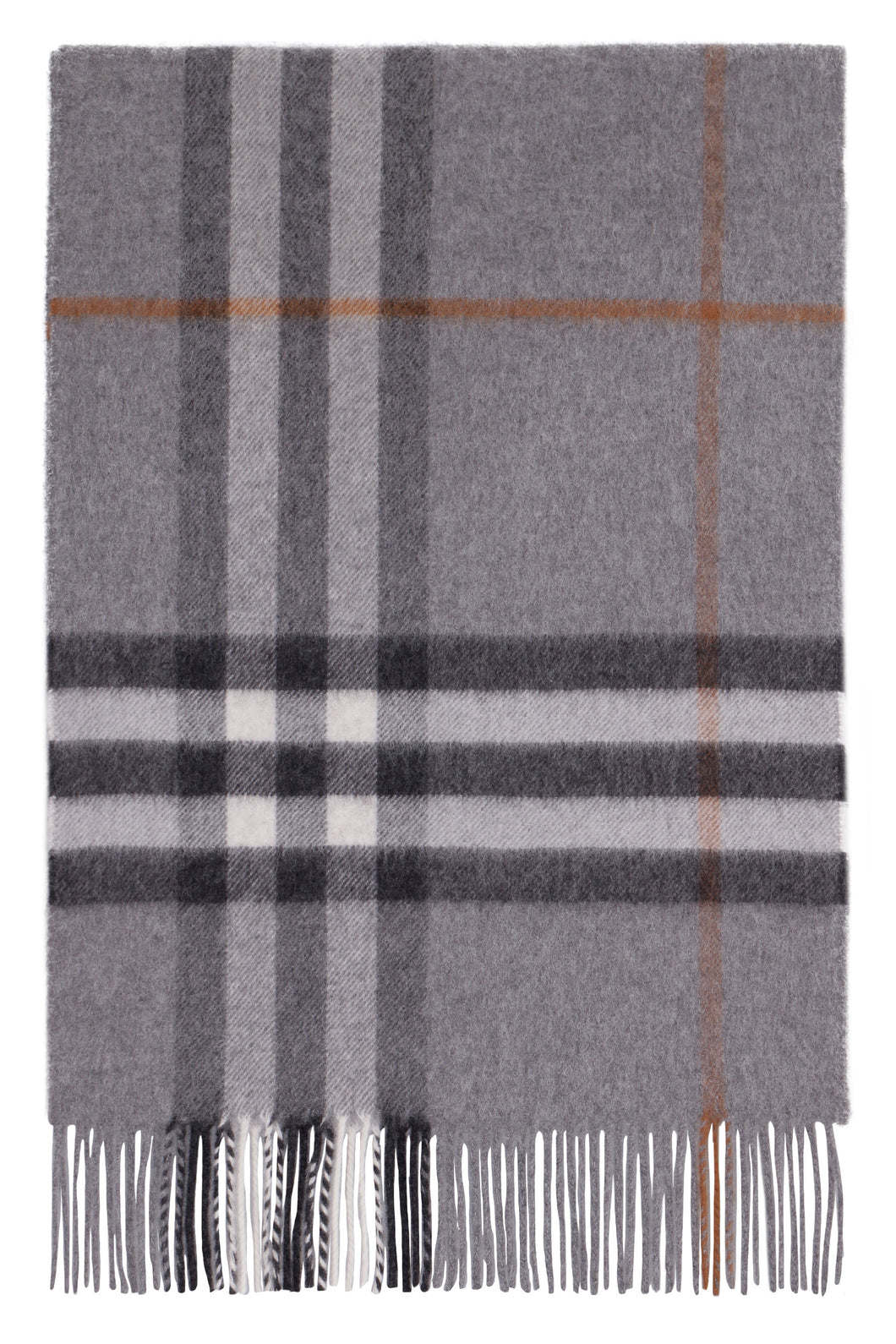 Checked cashmere scarf