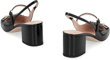 Load image into Gallery viewer, Patent leather slingback pumps
