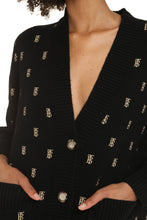 Load image into Gallery viewer, Logo motif oversized cardigan

