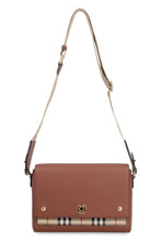 Load image into Gallery viewer, Note bag in leather and Vintage check fabric
