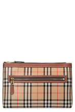 Load image into Gallery viewer, Canvas envelope bag with check motif
