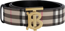 Load image into Gallery viewer, E-canvas and leather belt
