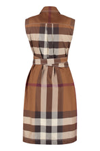Load image into Gallery viewer, Checked cotton shirtdress
