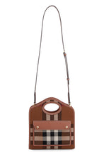 Load image into Gallery viewer, Pocket checked canvas handbag
