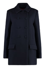 Load image into Gallery viewer, Double-breasted wool coat
