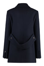 Load image into Gallery viewer, Double-breasted wool coat

