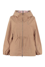 Load image into Gallery viewer, Hooded techno fabric raincoat

