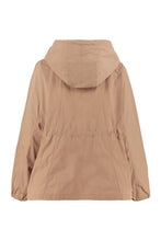Load image into Gallery viewer, Hooded techno fabric raincoat
