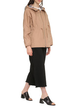 Load image into Gallery viewer, Hooded techno fabric raincoat
