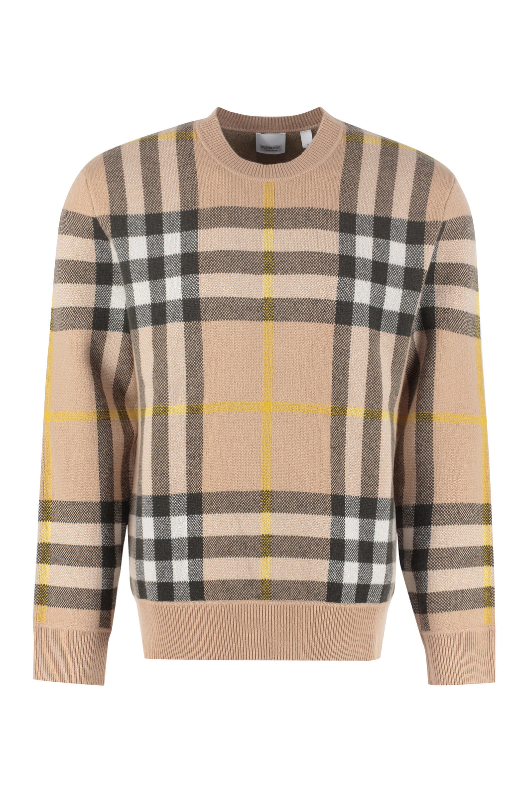 Checked cashmere sweater
