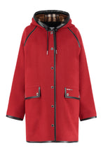 Load image into Gallery viewer, Hooded wool coat
