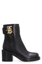 Load image into Gallery viewer, Logo detail leather booties
