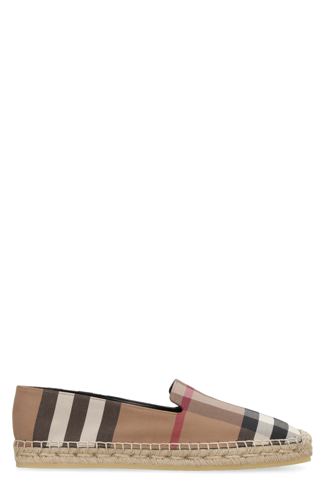 Checked canvas espadrilles