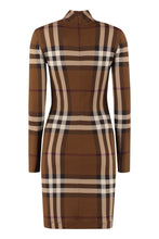 Load image into Gallery viewer, Checked jersey mini dress
