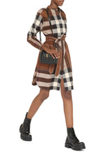 Load image into Gallery viewer, Checked cotton shirtdress
