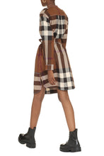 Load image into Gallery viewer, Checked cotton shirtdress
