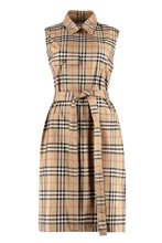 Load image into Gallery viewer, Checked cotton shirtdress
