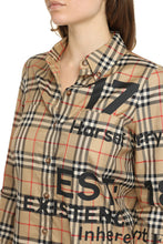 Load image into Gallery viewer, Check print cotton shirt
