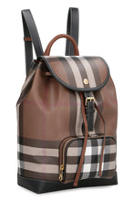 Load image into Gallery viewer, Checked canvas backpack
