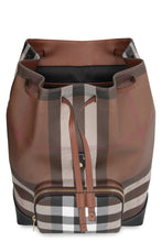 Load image into Gallery viewer, Checked canvas backpack
