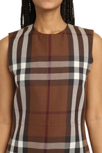 Load image into Gallery viewer, Exploded check motif sheath dress
