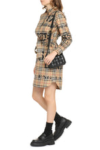 Load image into Gallery viewer, Vintage check cotton shirtdress
