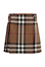 Load image into Gallery viewer, Check pattern wool skirt
