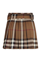 Load image into Gallery viewer, Check pattern wool skirt
