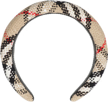 Load image into Gallery viewer, Vintage check motif headband

