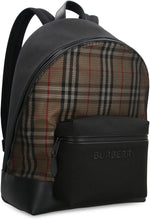 Load image into Gallery viewer, Checked fabric backpack

