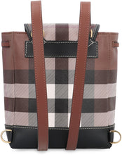 Load image into Gallery viewer, Mini coated canvas backpack
