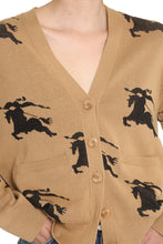 Load image into Gallery viewer, Jacquard knit cardigan
