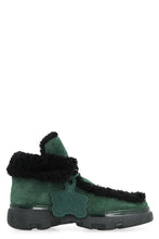 Load image into Gallery viewer, Creeper lace-up suede ankle boots
