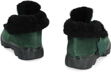 Load image into Gallery viewer, Creeper lace-up suede ankle boots
