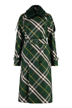 Load image into Gallery viewer, Cotton gabardine long trench coat
