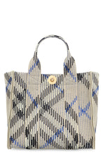Load image into Gallery viewer, Check motif mini tote bag
