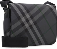 Load image into Gallery viewer, Grid Messenger bag with check motif
