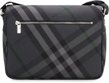 Load image into Gallery viewer, Grid Messenger bag with check motif
