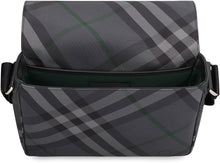 Load image into Gallery viewer, Grid Messenger bag with check motif
