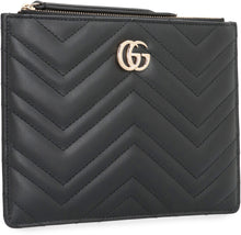 Load image into Gallery viewer, GG Marmont leather flat pouch
