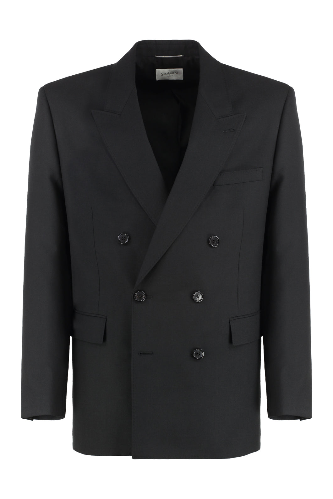 Double-breasted wool jacket