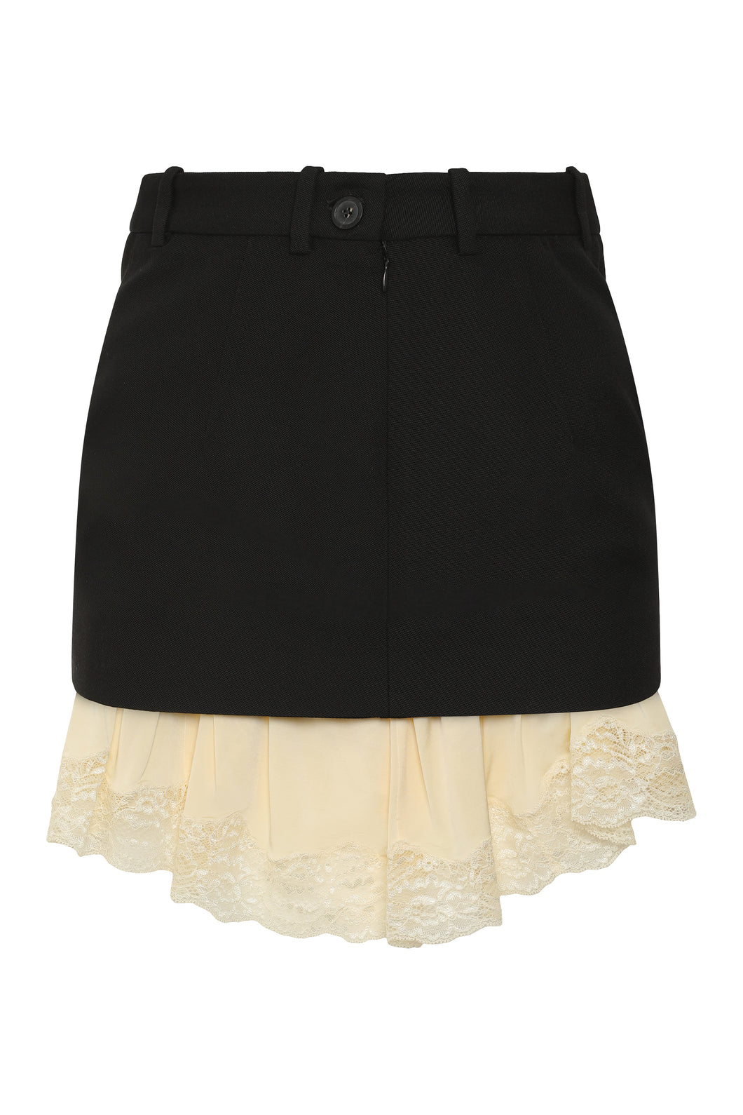 Wool mini skirt