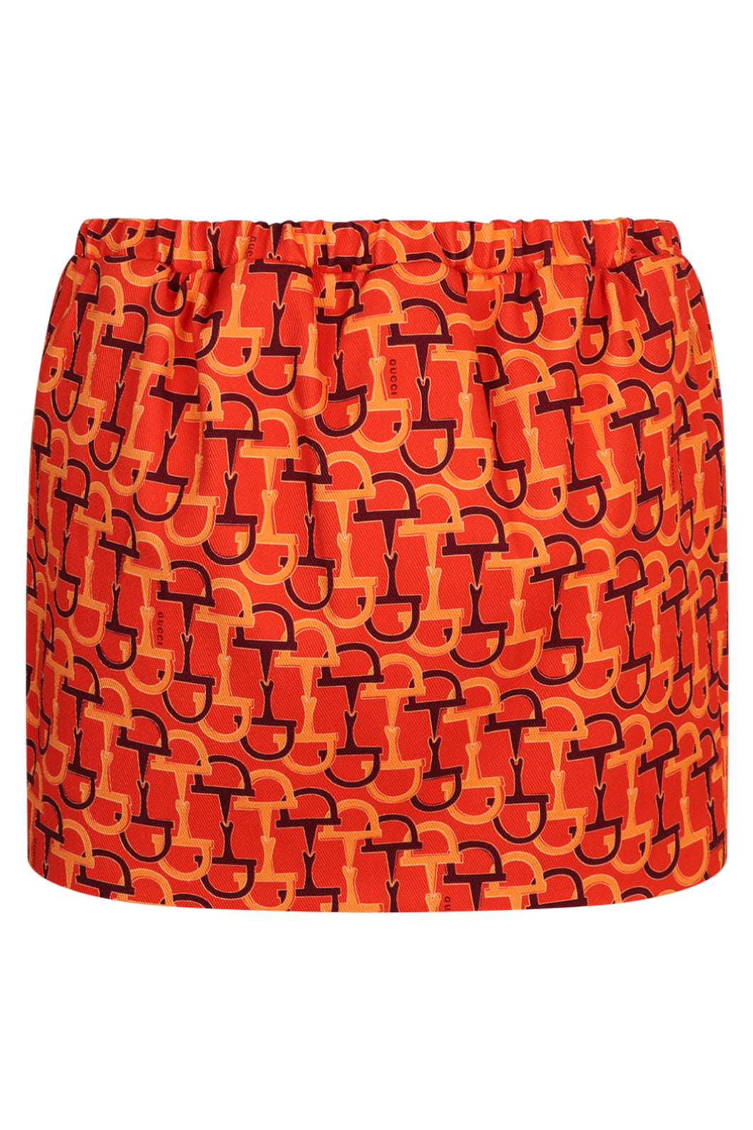 Printed silk skirt