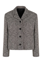 Load image into Gallery viewer, Double wool and cotton mouliné jacket
