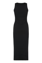 Load image into Gallery viewer, Midi dress in ribbed cotton
