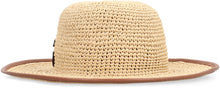 Load image into Gallery viewer, Straw hat with logo GG
