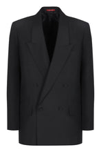 Load image into Gallery viewer, Double-breasted jacket in technical panama
